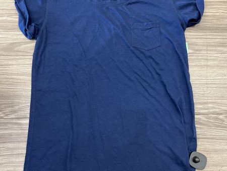 Blue Top Short Sleeve Ana, Size M Cheap