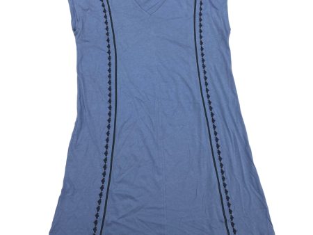 BLUE DRESS CASUAL MIDI by PURE JILL Size:M Online now