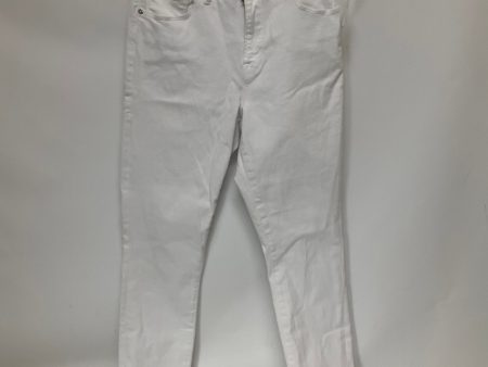 White Denim Jeans Skinny Good American, Size 8 For Cheap