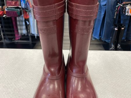 Red Boots Rain Sperry, Size 8 Discount