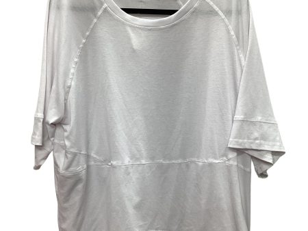 White Top Short Sleeve Basic Clothes Mentor, Size L Hot on Sale