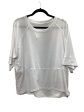 White Top Short Sleeve Basic Clothes Mentor, Size L Hot on Sale