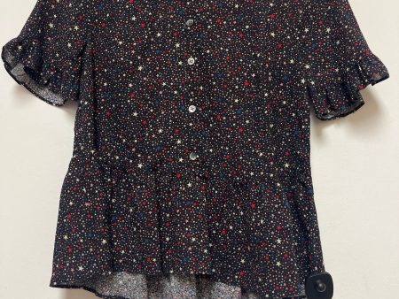 Blue & Red & White Top Short Sleeve Madewell, Size Xs Supply