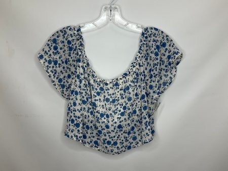 Blue & White Top Short Sleeve The Native One, Size M on Sale