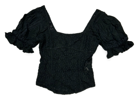 Black Top Short Sleeve By Free People, Size: S For Discount