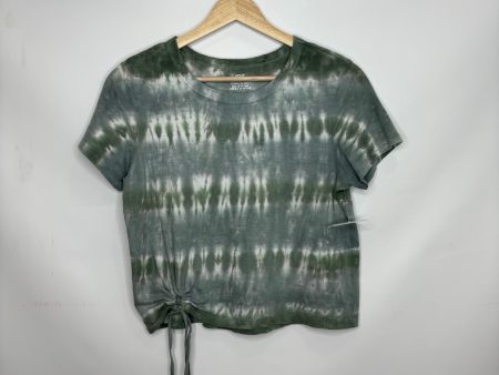 Tie Dye Print Top Short Sleeve Aerie, Size S Sale