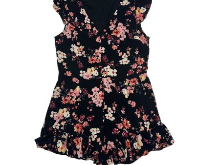 BLACK & PINK ROMPER by BLU PEPPER Size:L Sale