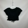 Black Top Short Sleeve Cmc, Size 6 Hot on Sale