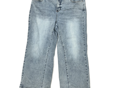 Blue Denim Jeans Wide Leg By Not Your Daughters Jeans, Size: 18 Online Hot Sale