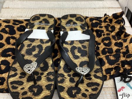 Leopard Print Sandals Designer Brighton, Size 9 on Sale