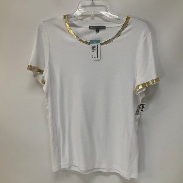 White Top Short Sleeve Elliott Lauren, Size L Fashion