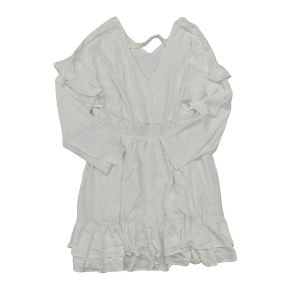 WHITE DRESS CASUAL SHORT by CLOTHES MENTOR Size:XL For Cheap