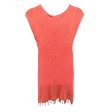 Adabelle Crochet Open Knit Fringe Dress in Yummy Melon Lilly Pulitzer, Size L Online Hot Sale