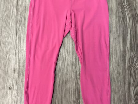 Pink Athletic Leggings Lululemon, Size 14 Online Sale