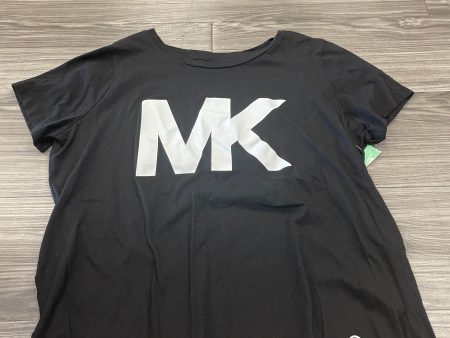 Black Top Short Sleeve Michael Kors, Size Xl Discount