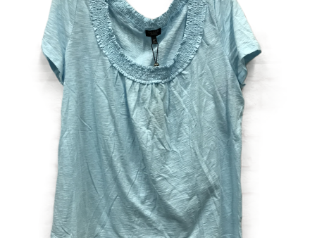 Blue Top Short Sleeve By Talbots, Size: 1x For Cheap