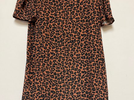 Animal Print Dress Casual Short Clothes Mentor, Size 0 For Discount