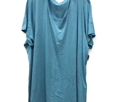 Blue Top Short Sleeve By J. Jill, Size: 4x Discount