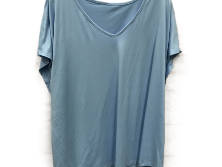 Blue Top Short Sleeve By Shein, Size: 3x Online Sale