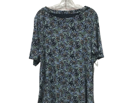 Blue Top Short Sleeve By J. Jill, Size: Xl For Discount