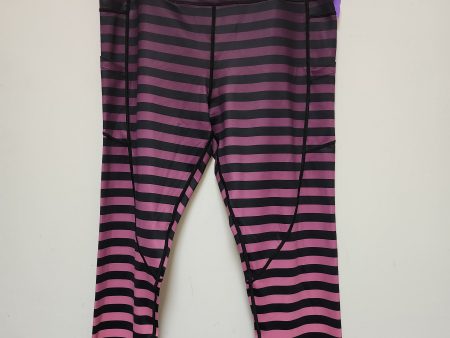 Striped Pattern Athletic Leggings Zyia, Size 2x Online