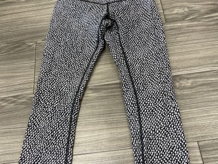 Black & White Athletic Capris Lululemon, Size S Supply