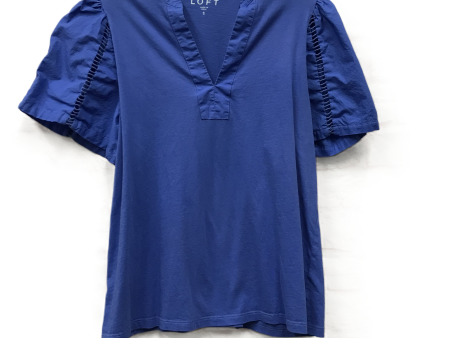 Blue Top Short Sleeve By Loft, Size: S Online Sale